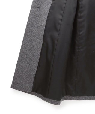 23区 L ウールカシミヤビーバー スタンドカラー  コート グレー系