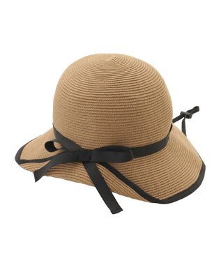 MOONBAT 【遮光98%以上/UPF50＋/UVカット】洗えるペーパーブレードリボンハット 手洗いOK/サイズ調整可能/抗菌防臭加工 ブラック