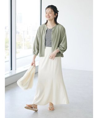 CRAFT STANDARD BOUTIQUE カットジョーゼットスカート Ivory