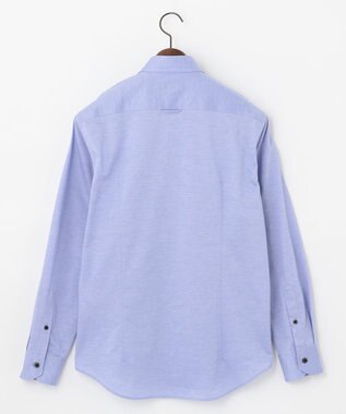 JOSEPH ABBOUD 【キングサイズ・ジャージー素材】シャンブレー シャツ サックスブルー系