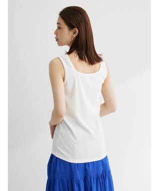 Green Parks 前後２ｗａｙリブタンク Off White