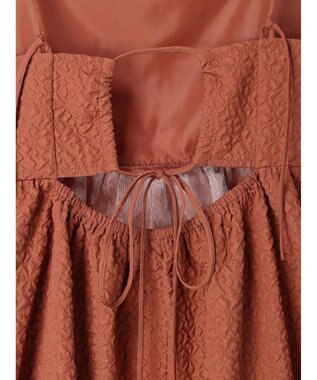 Green Parks ・ＥＬＥＮＣＡＲＥ　ＤＵＥ　フクレジャカードキャミソール Pink