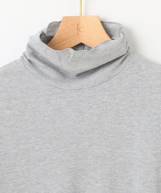 組曲 ラメシアーリブタートル カットソー シルバー系