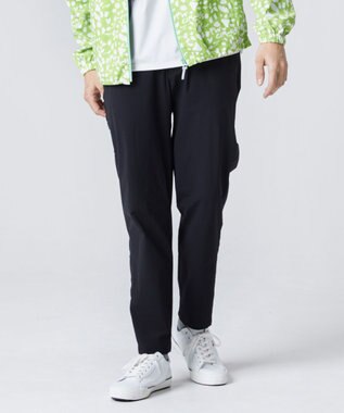 PW CIRCULUS 【MEN】【ストレッチ】 サイドロゴ ベルト パンツ ブラック系