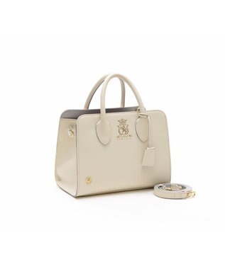 A.D.M.J. 【牛革】 クラシックアニルブリロ/サイドベルトトート25cm(ショルダーストラップ付) MOON