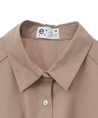earth music&ecology ２ｗａｙマントスリーブシャツ Mocha