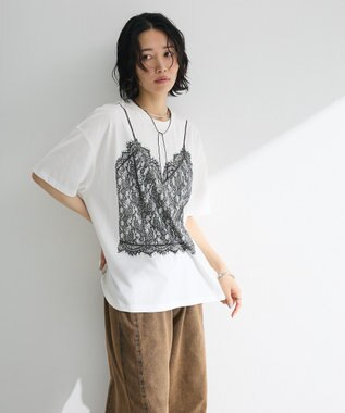 Green Parks ・ＳＵＧＡＲ　ＳＰＯＯＮ　トロンプルイユＴＥＥ Off White