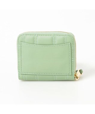 UNBILLION ペルケ perche / シープボックスキルト・ジャバラカードウォレット ライトグリーン