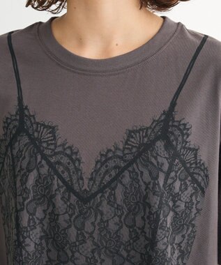 Green Parks ・ＳＵＧＡＲ　ＳＰＯＯＮ　トロンプルイユＴＥＥ Charcoal Gray