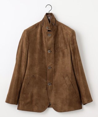 JOSEPH ABBOUD 【軽量/スウェードタッチ/撥水】ライトスウェード ジャケット キャメル系