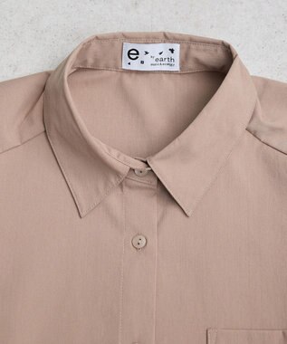 earth music&ecology ２ｗａｙマントスリーブシャツ Mocha
