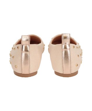Bridget Birkin 【Bridget Birkin】ドットビジューグリッターフラットシューズ ゴールド雑材