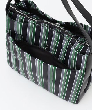 Y'SACCS マルチストライプ すっきりトート Mサイズ グリーン