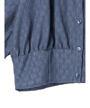 earth music&ecology ジャガードプルオーバー Blue