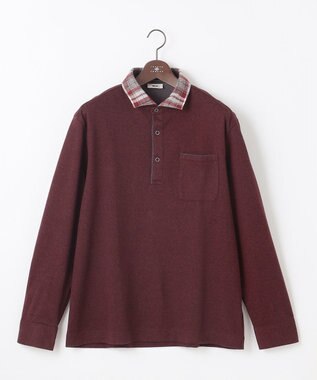 JOSEPH ABBOUD 【キングサイズ・保温性/滑らかな肌触り/多機能ポロシャツ】 ウィンターダディー ポロシャツ ワイン系4
