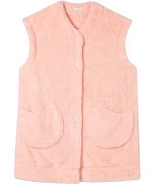 tsumori chisato SLEEP ツモリチサト ベスト フリ－ス素材(本体) あったか フレンチ袖 ルームウェア レディース URW130 /ワコール