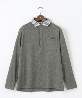 JOSEPH ABBOUD 【キングサイズ・保温性/滑らかな肌触り/多機能ポロシャツ】 ウィンターダディー ポロシャツ グレー系4