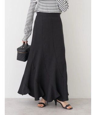earth music&ecology エアリーエスカルゴスカート Black