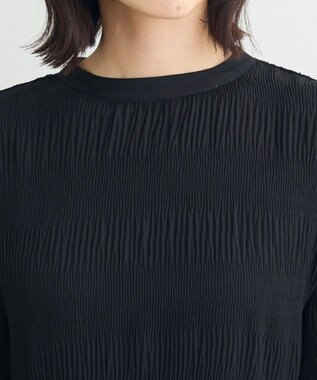 Green Parks マジョリカブラウス Black