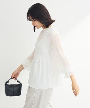 Green Parks マジョリカブラウス White