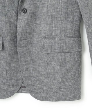 J.PRESS MEN 【NEW STAGE】 KASURI DYEING メッシュ ジャケット ライトグレー系