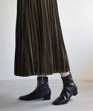 Bridget Birkin 【Bridget Birkin】パールチャームショートブーツ ブラック