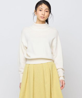 組曲 【2WAY・WEB限定】ウールカシミヤミックス ハイネックニット アイボリー系