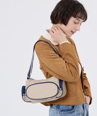 LeSportsac 3 POCKET SHOULDER/スペクテイターボーン/ネイビー
