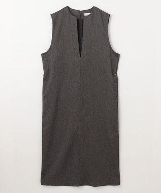 ANY L クラシカルツイードワンピース ブラウン