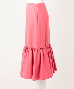 23区 L 【R(アール)】カラーウールツイル ティアードスカート ピンク系