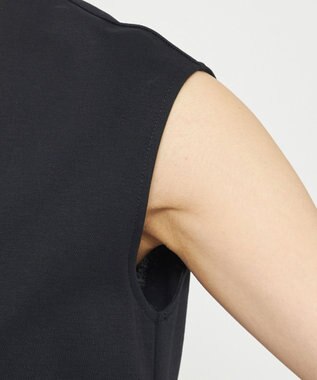 uncrave ダブルフェイスジャージー オールインワン ブラック