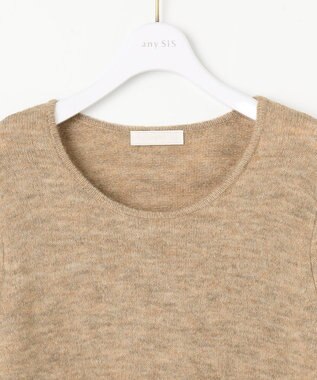 ANY SIS 【洗える】クロスレイヤードニット ワンピース ベージュ