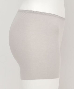 Wing インナー 【綿の贅沢オーガニック フラットタイプ】 オーガニックコットン混素材 ひびきにくく薄くて軽い １分丈 ER1148 ウイング／ワコール シェルベージュ