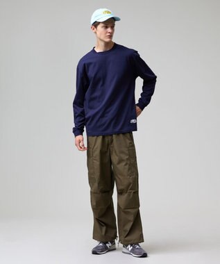 J.PRESS MEN 【J.PRESS ORIGINALS】【UNISEX】Cotton Jersey Small Logo Long Sleeve T-shirt ネイビー系