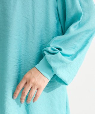 Green Parks リブドッキングシアーシャツ Blue