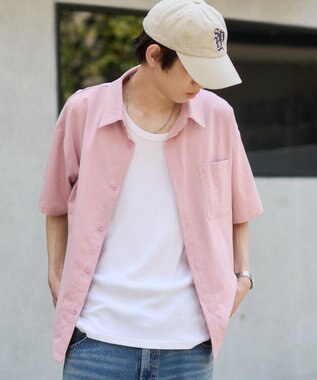 WEGO クロップドSSムジシャツ ピンク
