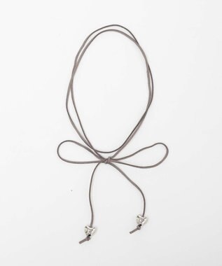 WEGO Lハートリボンチョーカー グレー