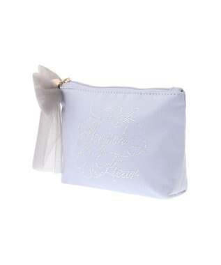 Maison de FLEUR EC限定ラインストーンポーチ Grayish Blue