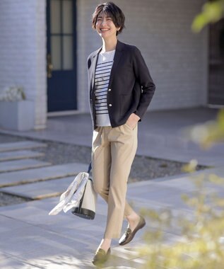 J.PRESS LADIES azulejoスクエアプリント スカーフ ベージュ系5