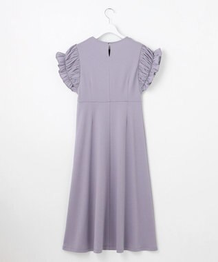 Feroux 【洗える】ドレスシルエット カットソー ワンピース サックスブルー系