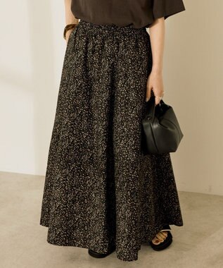 AMERICAN HOLIC ギャザーフレアスカート Black