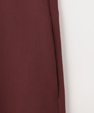 NAVE 【ReNAVE  洗える】アセテートギャバシャツドレス バーガンディ