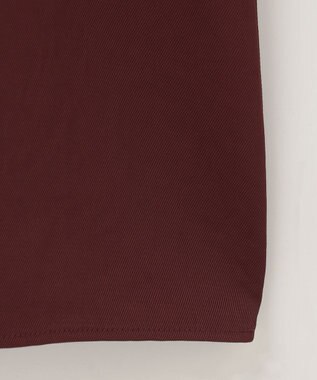 NAVE 【ReNAVE  洗える】アセテートギャバシャツドレス バーガンディ