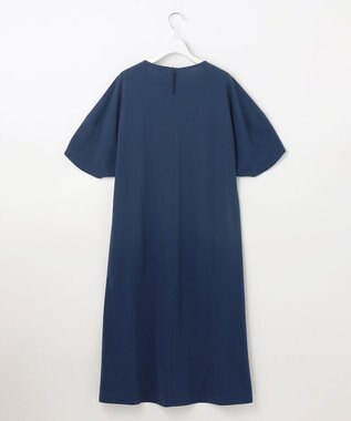 自由区 S 【接触冷感・UVカット・吸水速乾・抗菌防臭・洗える】ハイカウントモクロディ ワンピース コバルトブルー