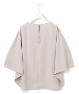 ICB 【接触冷感・UVケア・速乾・洗える】 FluidBackSatin ドルマンスリーブブラウス トープ系