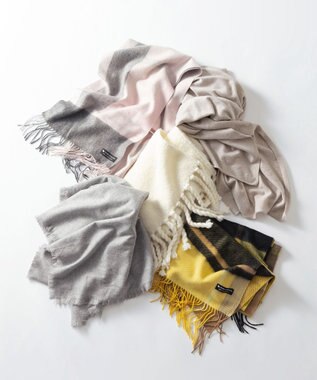 23区 カシミヤブレンド マルチ ケープ ベージュ系