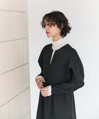 #Newans 【洗濯機可】オールシーンジップドレス ブラック