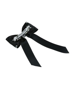 ACCA  サテンシルクリボンバレッタ ブラック