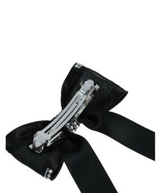 ACCA  サテンシルクリボンバレッタ ブラック