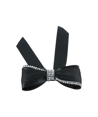 ACCA  サテンシルクリボンバレッタ ブラック